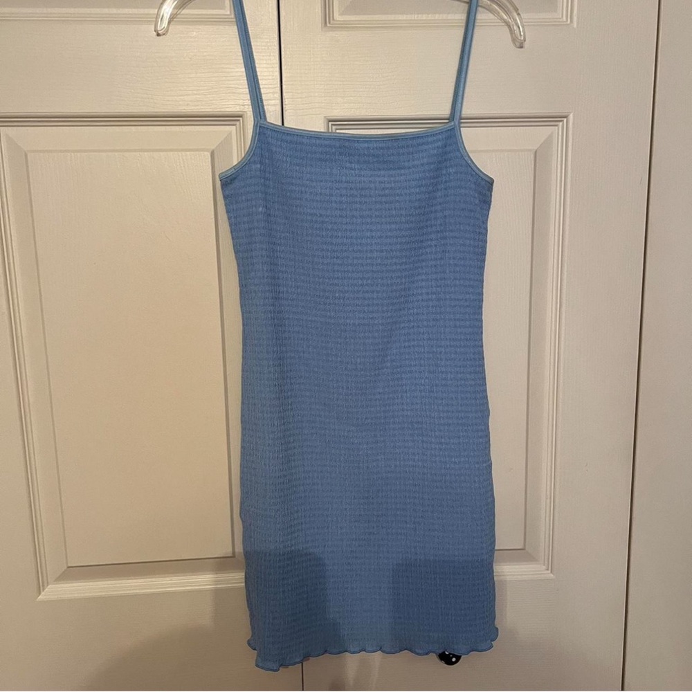 Aritzia Wilfred Light Blue Mini Dress